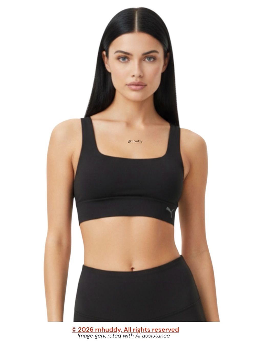 Puma M black sports bra
